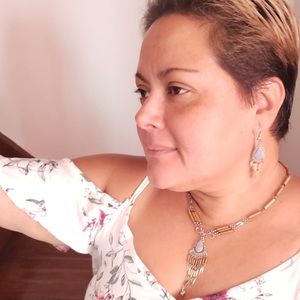 Artisan set of earrings and necklace